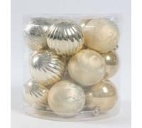 FEERIC LIGHTS & CHRISTMAS - Bdn 60mm x15 champagne smerigliato