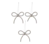 FEERIC LIGHTS & CHRISTMAS - Fiocco sdn in metallo con strass 8cm x3