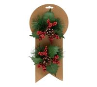 FEERIC LIGHTS & CHRISTMAS - Nodo sdn x2 bacche 11x12cm