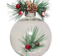 FEERIC LIGHTS & CHRISTMAS - Palla di foglie d.10cm bianco assortito