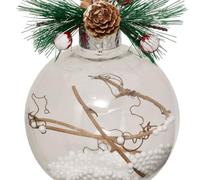 FEERIC LIGHTS & CHRISTMAS - Palla di foglie d.10cm bianco assortito