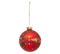 FEERIC LIGHTS & CHRISTMAS - Palle di Natale in Vetro 80 mm Pompon 2 assortimenti
