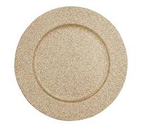 Feeric lights & christmas - Piatto di presentazione colorama di natale d33cm glitter oro