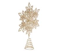FEERIC LIGHTS & CHRISTMAS - Stemma Fiocco di Neve in Metallo l.20cm Champage Glitterato