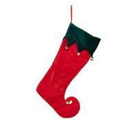 FEERIC LIGHTS & CHRISTMAS - Stivale da Elfo in Feltro, Grande, con Campana h45cm