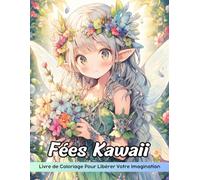 Fées Kawaii Livre de Coloriage: Page De Coloriage Des Fées Kawaii, Créatures Adorables Pour Un Plaisir De Coloriage Mignon