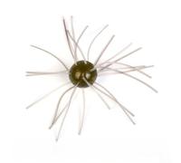 Feeshoppher 12 esche morbide da pesca a dado, 1,8 g, in PVC, per spigola, mandarino, coltivatore d'acqua dolce, 1,3 cm, multicolore, con azione a vibrazione naturale (C)