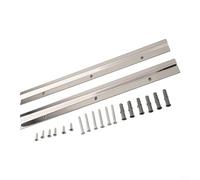 Feeshoppher 2 morsetti a Z per appendere cornici, staffe in metallo da 30 cm con viti per specchi d'arte, certificati, ganci resistenti per montaggio a parete fino a 36,3 kg, argento