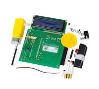 Feeshoppher 51 Microcontroller Kit di misurazione della velocità del motore Sensore Hall A3144 LCD1602 Display Controllo della velocità regolabile tramite potenziometro STC89C52RC MCU Supporta gamma