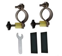 Feeshoppher Adattatore accoppiatore per rimorchio per bicicletta, connettore interamente in metallo per carrello carro, larghezza di serraggio 45 mm, parte di ricambio per rimorchi per animali