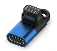 Feeshoppher Adattatore per caricabatterie USB C in lega di alluminio per dispositivi Coros Pace 3 Pace 2 Apex 2 Pro Apex 2 5V 1A dimensioni da viaggio portatile 29,4 x 13,5 x 6,5 mm blu design