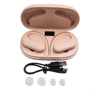 Feeshoppher Auricolari wireless 5.3 con doppio driver da 14 mm, bassi profondi, impermeabilità IPX5, durata di riproduzione 6 ore per ricarica, 12 ore, con custodia di ricarica Touch Cont, colore