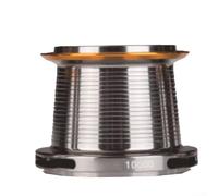 Feeshoppher Bobina di ricambio per mulinello da pesca a lungo raggio DAIWA LS8000 10000 12000 e KCN3 8000 10000 14000, parte di ricambio in metallo (argento) (KCN3-10000)