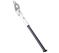 Feeshoppher Cavalletto sinistro per bici pieghevole da 40,6 cm, leva a sgancio rapido, in lega di alluminio e acciaio inossidabile, base antiscivolo, adatto per K3 Plus serie 349, supporto sicuro