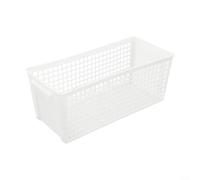 Feeshoppher Cesto portaoggetti rettangolare in plastica cava, di piccole e grandi dimensioni, per organizzare snack, libri, frutta e oggetti essenziali per il bagno, design impermeabile per casa