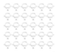 Feeshoppher Clip per luci esterne H706 con stabilità per tutte le stagioni e design a doppia sicurezza, adatte per varie superfici e disponibili in confezione multipla S (30 pezzi)