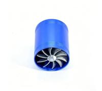 Feeshoppher Compressore a turbina a doppia aspirazione in lega di alluminio per aumentare la presa d'aria dell'auto, miglioramento dell'efficienza del carburante, aggiornamento della potenza del