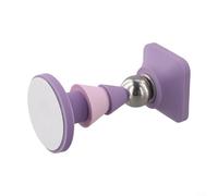 Feeshoppher Fermaporta magnetico in silicone a ventosa anti collisione, antiscivolo, forte tenuta per proteggere porte e pareti, apertura silenziosa, adatto per piastrelle (viola)