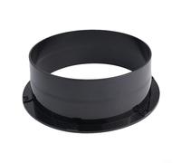 Feeshoppher Flangia di ventilazione rotonda in ABS, 75 mm, 100 mm, 125 mm, 150 mm, 200 mm, montaggio a parete o a pavimento, per riscaldamento HVAC, raffreddamento, cucina, bagno, condotto A (200 mm)