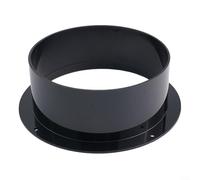 Feeshoppher Flangia di ventilazione rotonda in ABS, 75 mm, 100 mm, 125 mm, 150 mm, 200 mm, montaggio a parete, soffitto o pavimento, per riscaldamento HVAC, raffreddamento cucina, bagno, condotto A