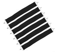 Feeshoppher Gravity - Cinghie elastiche per sedie reclinabili, in tessuto ispessito, con ganci in acciaio, kit di fissaggio per sedia, 35-45 cm, colore nero