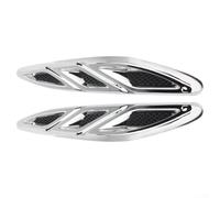 Feeshoppher Griglia di ventilazione per cofano anteriore, per Buick Verano (2012-2016), 2 pezzi, modanatura in plastica argentata, ricambio diretto, codice articolo 20811309/2811310