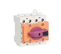 Feeshoppher Interruttore di isolamento solare fotovoltaico CC 1000 V 32 A con struttura aperta o chiusa, alloggiamento ignifugo, funzionamento con maniglia flessibile, contatti argento per bassa