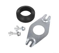 Feeshoppher Kit di accoppiamento stretto per WC WC e cisterna con staffa in metallo, rondella a ciambella, dadi ad alette e bulloni, include piastra e rondelle per l'installazione standard del WC