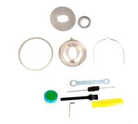 Feeshoppher Kit di allarme di scarico in acciaio inossidabile per mulinello da pesca Daiwa 20 21 22 Alphas, colonna sonora in rete di quinta generazione con grasso di smorzamento e strumenti, set di