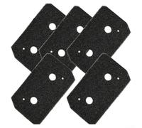 Feeshoppher Kit di filtri in schiuma per lavatrici Bosch Serie 4 Serie 8 Nero Cotone 22,8 x 12,8 x 2 cm Confezione da 5 filtri in spugna di ricambio per filtraggio efficiente della polvere facile