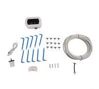 Feeshoppher Kit di irrigazione automatica a goccia con timer e sensore di livello dell'acqua, batteria ricaricabile da 2200 mAh fino a 50 giorni, tubo da 9,8 m per irrigazione precisa fino a 10