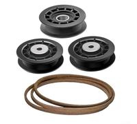 Feeshoppher Kit di riparazione per cinghia folle per tosaerba, per artigiani, parti di ricambio in gomma plastica per manutenzione di apparecchiature elettriche, nero, 24 x 22 x 3 cm