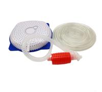 Feeshoppher Kit pompa a sifone non elettrica per coperture fuori terra con tubo di scarico resistente e facile rimozione manuale dell'acqua Design portatile per una manutenzione efficiente in aree