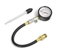 Feeshoppher Kit tester di compressione per motori a gas con manometro analogico da 75 mm, strumento di misurazione della pressione del cilindro da 0 a 300 psi, per test diagnostici automobilistici