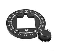 Feeshoppher Mignon Grinder Impostazione Frontalino Bilancia Solida Nero Adatto Modelli Specialita Regolazione di Precisione Grind da 10 a 100 Calibro Chicco di Caffè Fine