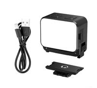 Feeshoppher Mini LED Magnetico Luce di Riempimento a Sgancio Rapido con 3 Colori Dimming Impermeabile IPX4 600mAh Batteria Lunga Durata per DJI Pocket 3 e Action 5 Pro Action Camera Vlog Ou