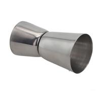 Feeshoppher Misurino doppio in acciaio inox, 15 ml e 30 ml, per cocktail, bar, pub, club, per miscelare bevande con doppia capacità, per uso professionale in casa e barista in cucina