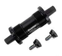 Feeshoppher Movimento centrale per bicicletta, cuscinetto sigillato quadrato, assale conico 68 mm, guscio in acciaio al cromo in lega di alluminio per BB68 x 103 107 113 118 127 mm BC137 x 24T nero