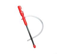 Feeshoppher Pompa elettrica portatile di trasferimento dell'olio per acqua e liquidi non corrosivi, 12-24 V, portata 7-8 l/min, costruzione ABS, per garage, acquari, case e giardini (rosso)