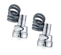 Feeshoppher Prolunga per rubinetto, confezione da 2, con tre modalità di spruzzo regolabili, facile da installare, design a risparmio idrico, struttura in rame con trattamento galvanico, finitura