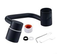 Feeshoppher Prolunga per rubinetto da cucina e bagno, con doppia modalità di uscita dell'acqua e beccuccio rotante a 1080 gradi, altezza regolabile, struttura in metallo, finitura argentata, facile