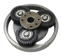 Feeshoppher Riduttore planetario per bicicletta elettrica, motore a 37 denti, set completo con 3 ingranaggi planetari in nylon PA66, una frizione, un anello esterno e un ingranaggio solare per una