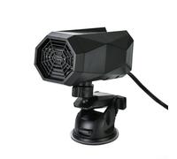 Feeshoppher Riscaldatore portatile per auto, 12 V, 150 W, nero, con supporto a ventosa, anti-appannamento, riscaldamento rapido, basso rumore, per camion, SUV e altri veicoli, regolabile a 360 gradi