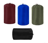Feeshoppher Sacchi ultraleggeri con coulisse, confezione da 4, sacchetti a compressione in nylon 400T, per sacco a pelo, piumino, campeggio, escursionismo, viaggi, colori misti 3L, 5L, 8L (11L + 8L +
