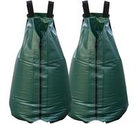 Feeshoppher Sacco per irrigazione a goccia per alberi da 20 galloni, in PVC resistente, resistente ai raggi UV, involucro verde e design per un'idratazione profonda delle radici e un'irrigazione