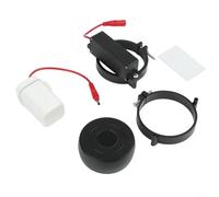 Feeshoppher Sensore di scarico automatico senza contatto per WC, materiale ABS, alimentato a batteria, rilevamento del corpo umano a infrarossi, portata 50 cm, igiene delle mani, design a risparmio