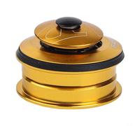Feeshoppher Serie sterzo per bici in lega di alluminio, 44 mm, doppio cuscinetto integrato sigillato per tubo dritto da 1-1/8, forcella per mountain bike, bici da strada, colore rosso, blu, nero, oro