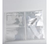 Feeshoppher Set di 10 buste per raccoglitori formato A5, con 1 griglia, 2 griglie e 4 layout a griglia per foto, carte collezionabili e cartoline, materiale PP trasparente protezione (A5-4)