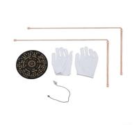 Feeshoppher Set di aste per rabdomanzia in rame al 99,9%, per ricerca di acqua, caccia al tesoro, esplorazione minerale e indagine paranormale, con finitura oro rosa e (D)