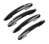 Feeshoppher Set di coperture per maniglia della porta in ABS nero lucido con design a buco della serratura, per Mini Cooper F55 5 porte dal 2014 in poi e F60 Countryman 2017 su lucido nero in ABS con